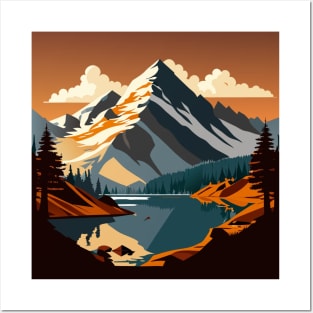 Mountain hiking trip Posters and Art